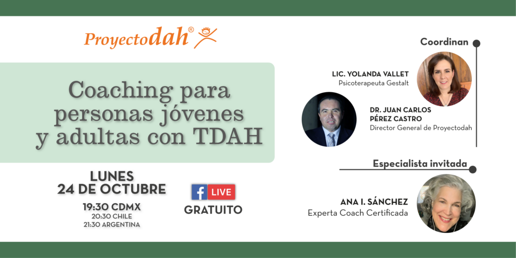 Coaching para personas jóvenes y adultas con TDAH