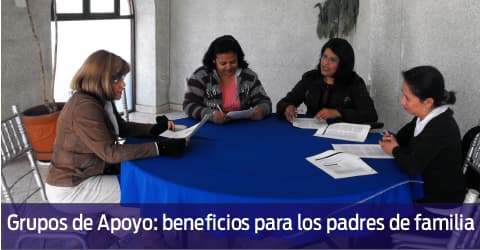 Grupos de apoyo beneficios para los padres de familia